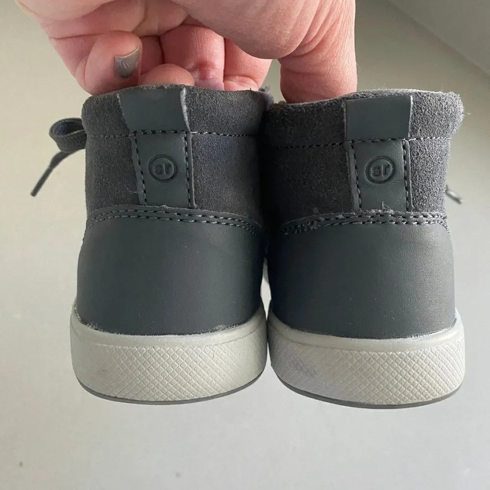 Stride Rite Boy's Size 12  Kids Brennon Gray Sneaker Boot Fall
